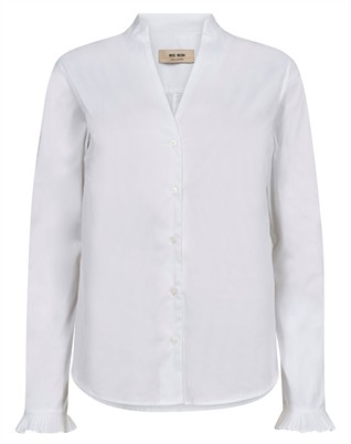 MMHassie Pleat Skjorte - White